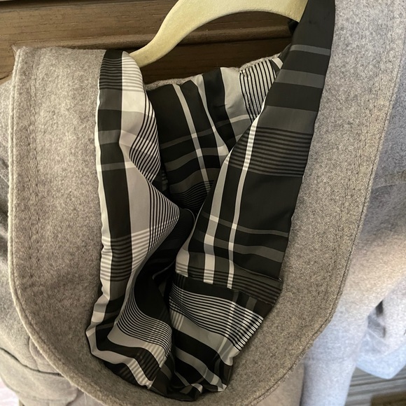 Stylish ONLY Grey Preppy Style Peacoat! Size L! - Picture 4 of 5